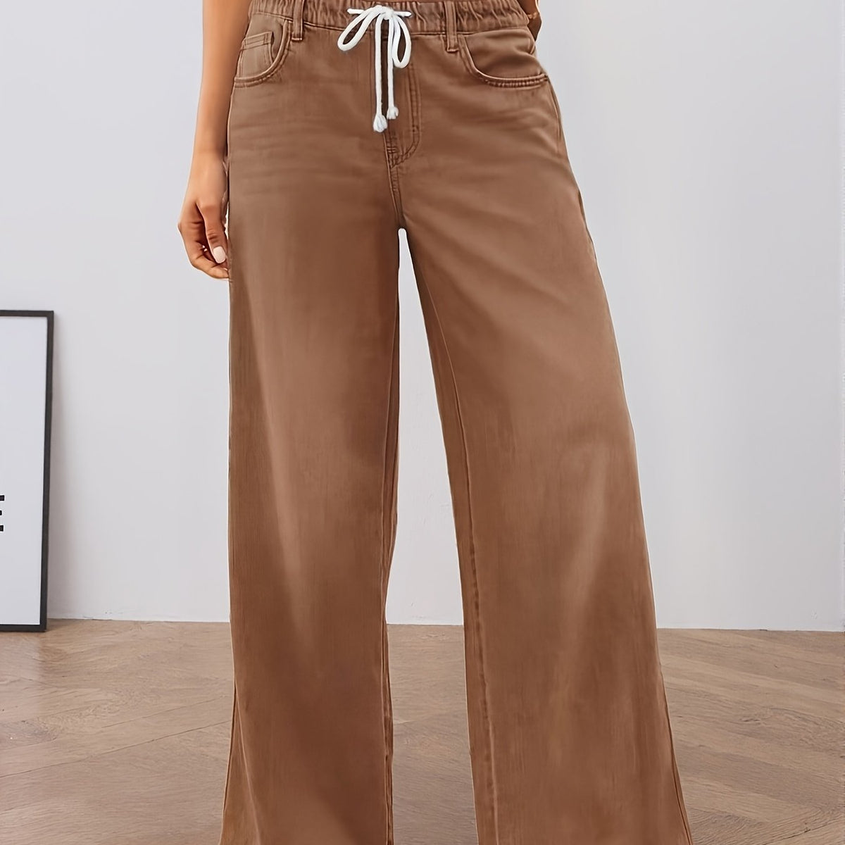 Mireille Stretch Wide-Leg Lounge Pants