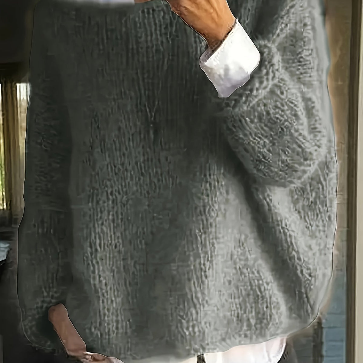 Natalina Relaxed Crew-Neck Knit Sweater