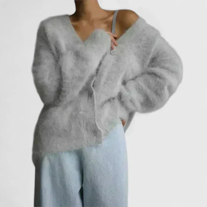 Apolline Mohair V-Neck Cardigan
