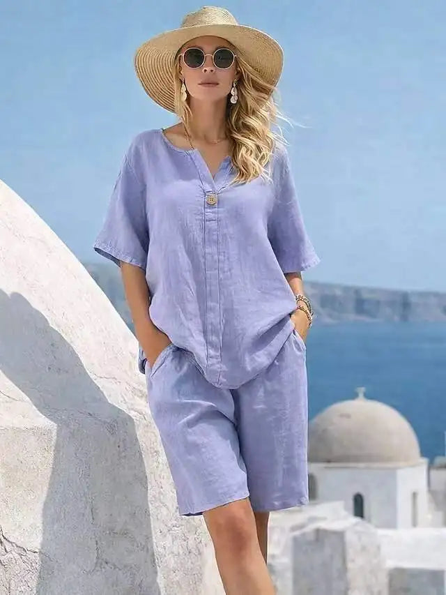 Celeste Vacation Shorts Set