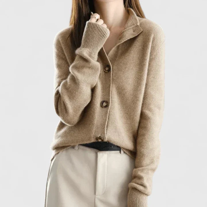 Maribel Button-Front Knit Cardigan