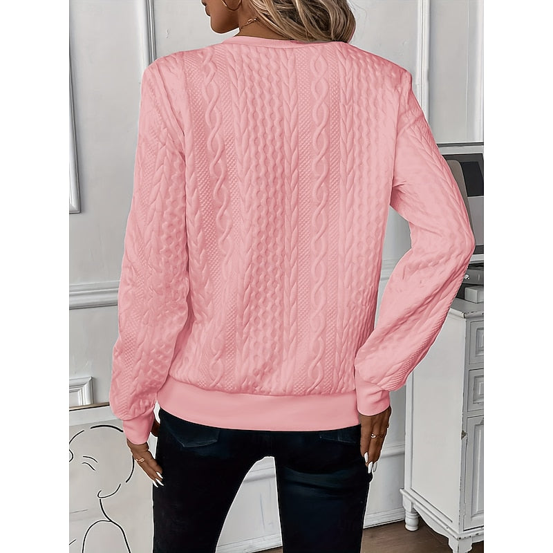 Mirette Cable-Knit Quarter-Zip Top