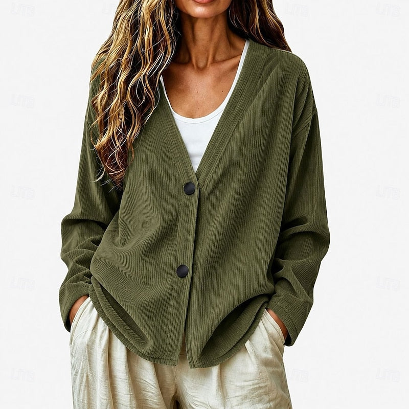 Clementine V-Neck Button-Front Cardigan