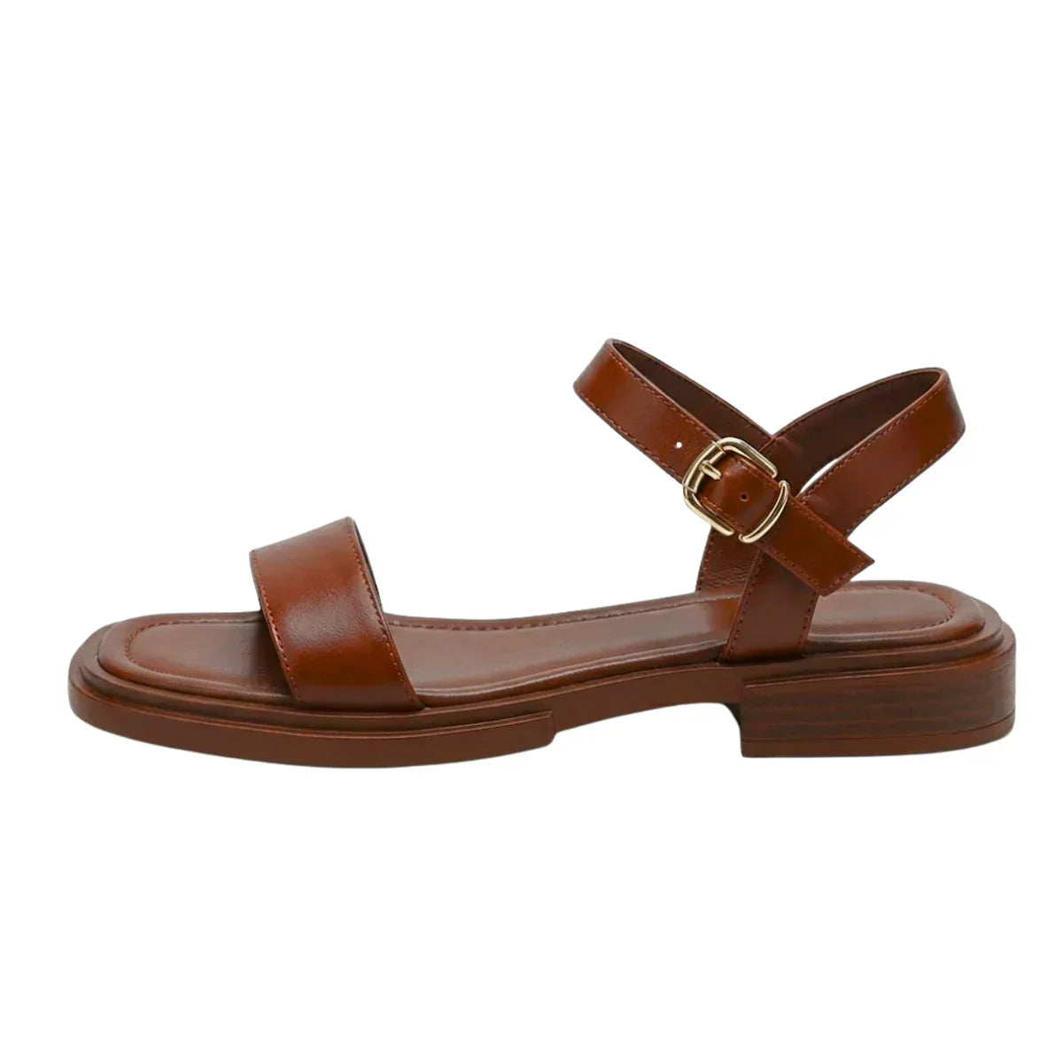 Marcella Ankle Strap Flat Sandals