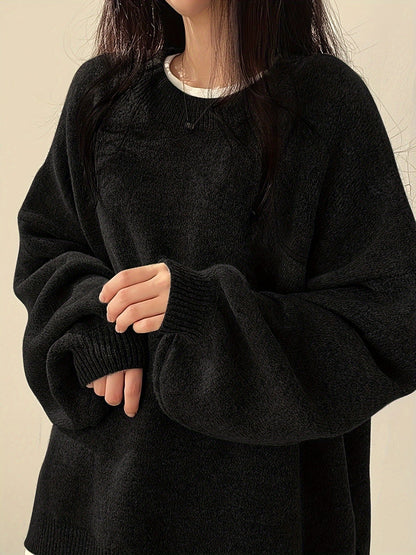 Floriane Oversized Balloon Sleeve Sweater