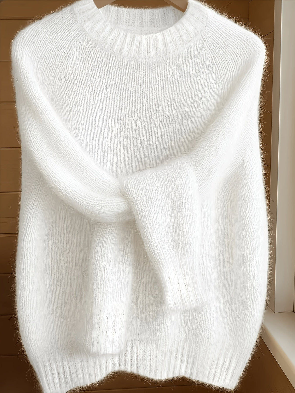 Melina Textured Round-Neck Knit Sweater