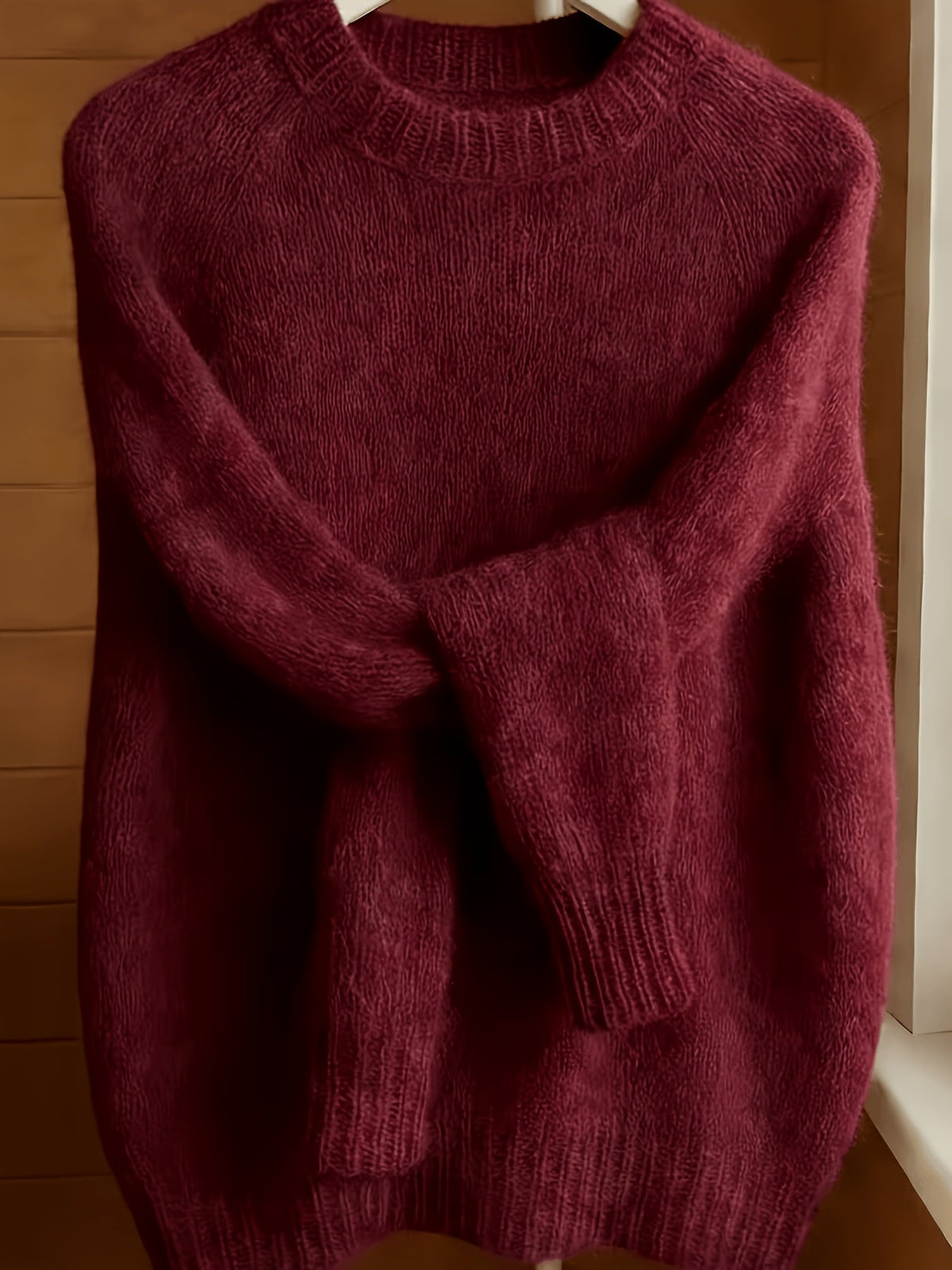 Melina Textured Round-Neck Knit Sweater