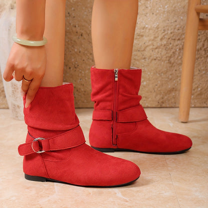 Romina Slouch Buckle Boots