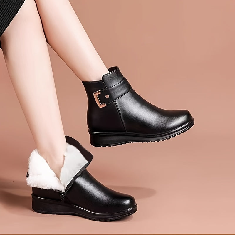 Marcella Buckle Ankle Boots
