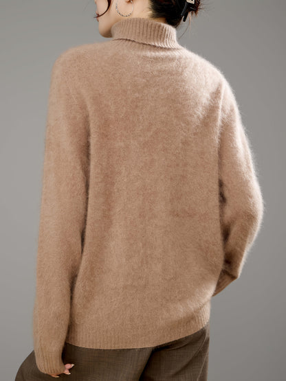 Annelise Cashmere Wool Turtleneck Sweater