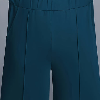 Thalia Comfortable High-Waist Wide-Leg Pants