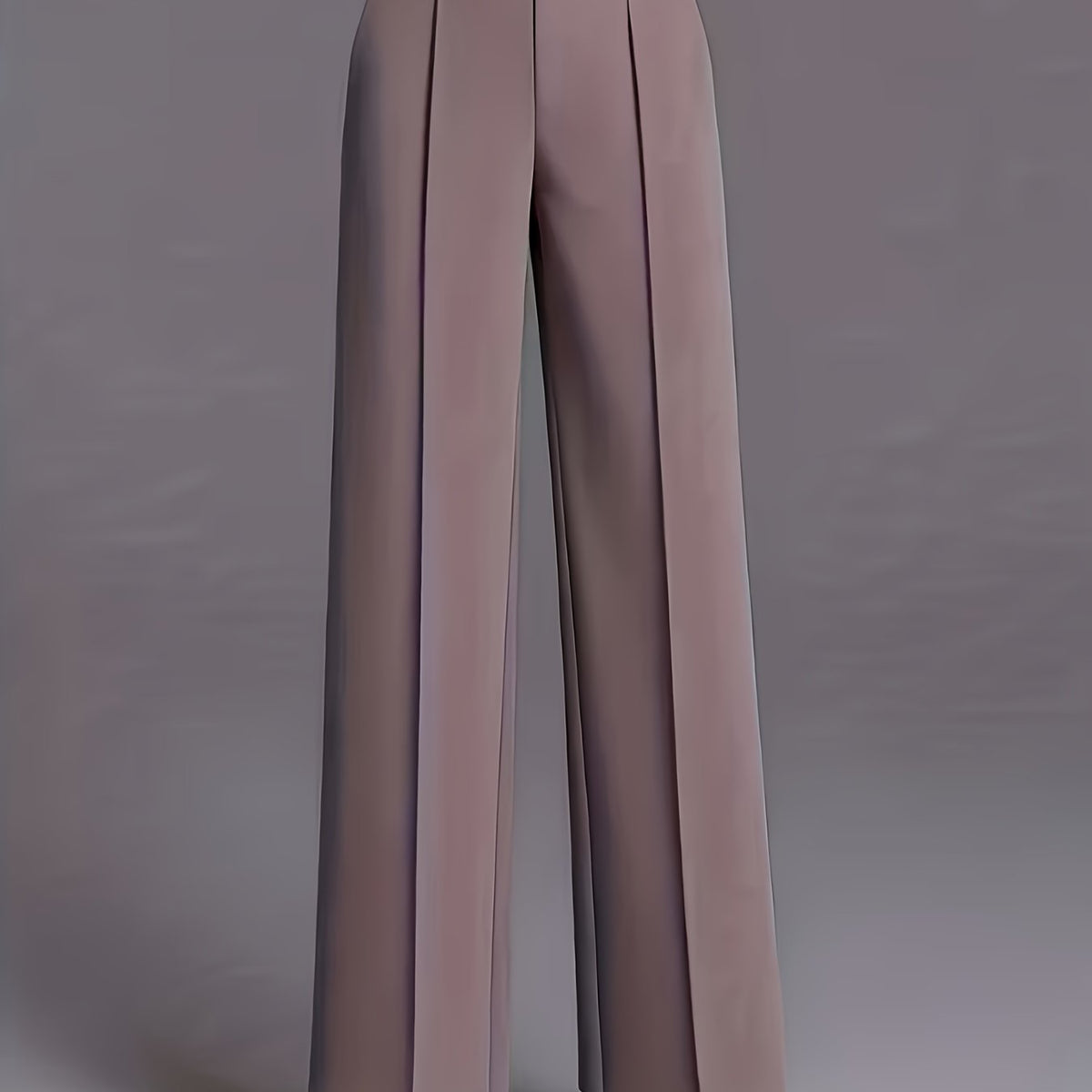 Thalia Comfortable High-Waist Wide-Leg Pants