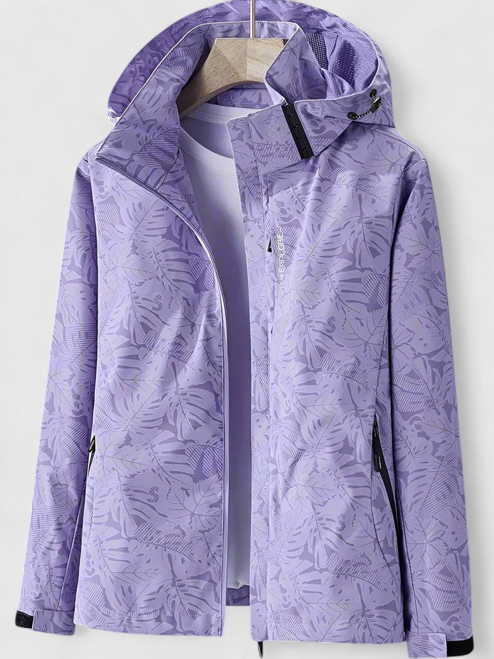 Marina Tropical Print Waterproof Jacket