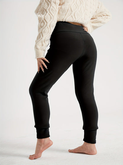 Ines High-Waist Fleece-Lined Leggings