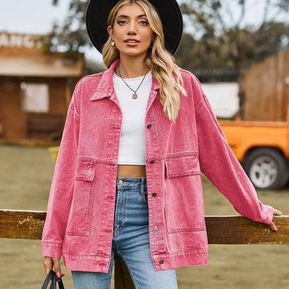 Talia Oversized Denim Shirt Jacket
