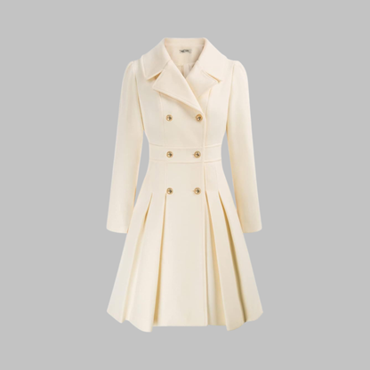 Paloma Fit-and-Flare Double-Breasted Coat
