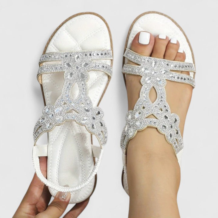 Mirella Beaded Orthopedic Sandals