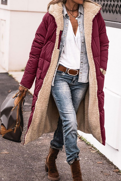 Romina Reversible Sherpa Puffer Coat