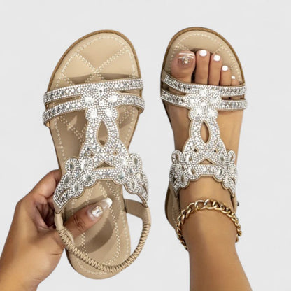 Mirella Beaded Orthopedic Sandals