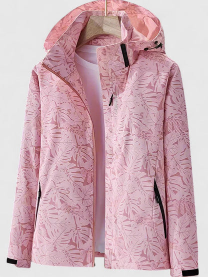 Marina Tropical Print Waterproof Jacket