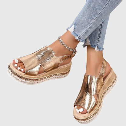 Marielle Shiny Orthopedic Sandals