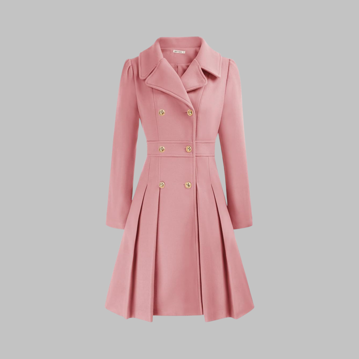 Paloma Fit-and-Flare Double-Breasted Coat