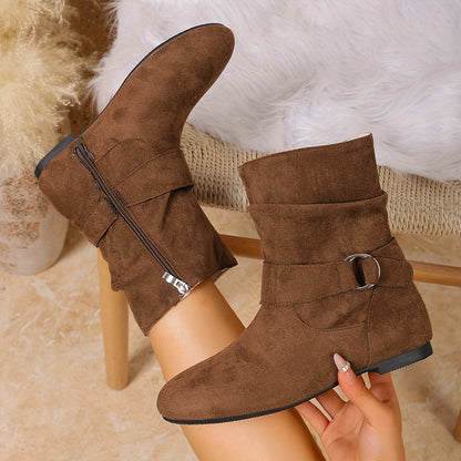 Romina Slouch Buckle Boots