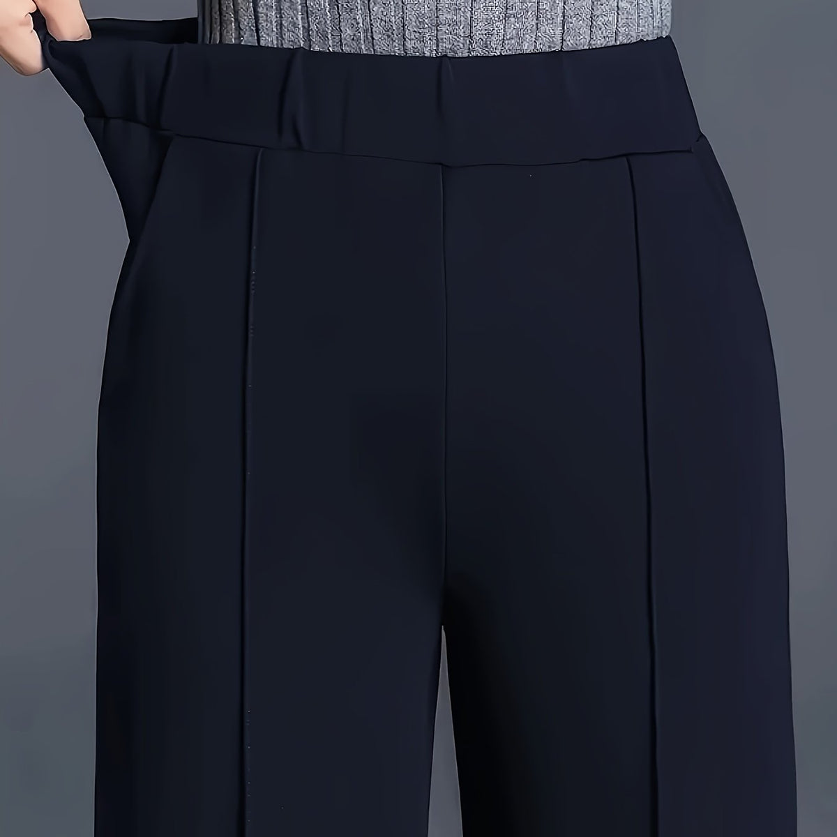 Thalia Comfortable High-Waist Wide-Leg Pants