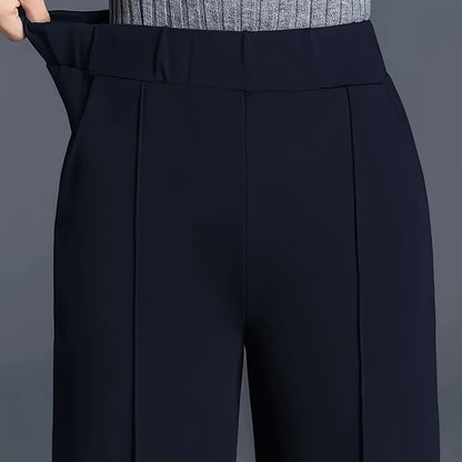 Thalia Comfortable High-Waist Wide-Leg Pants