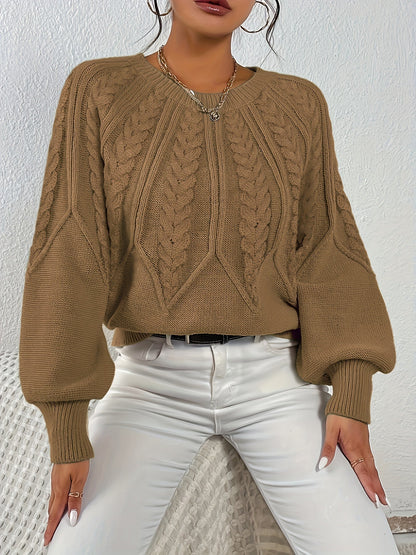 Lisandra Relaxed Cable-Knit Sweater