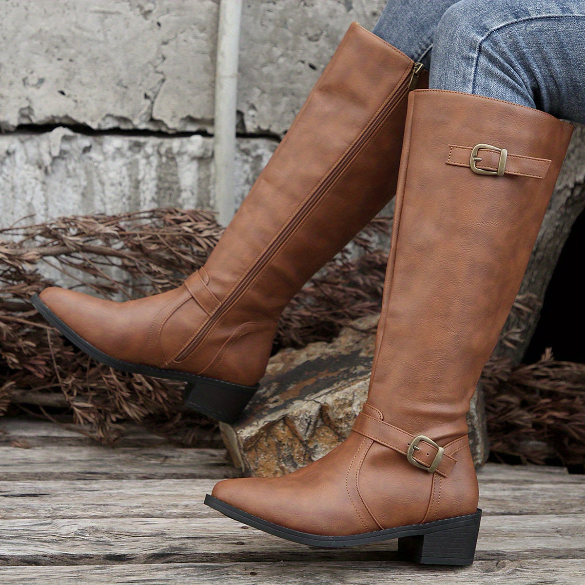 Cassia Knee-High Riding Boots