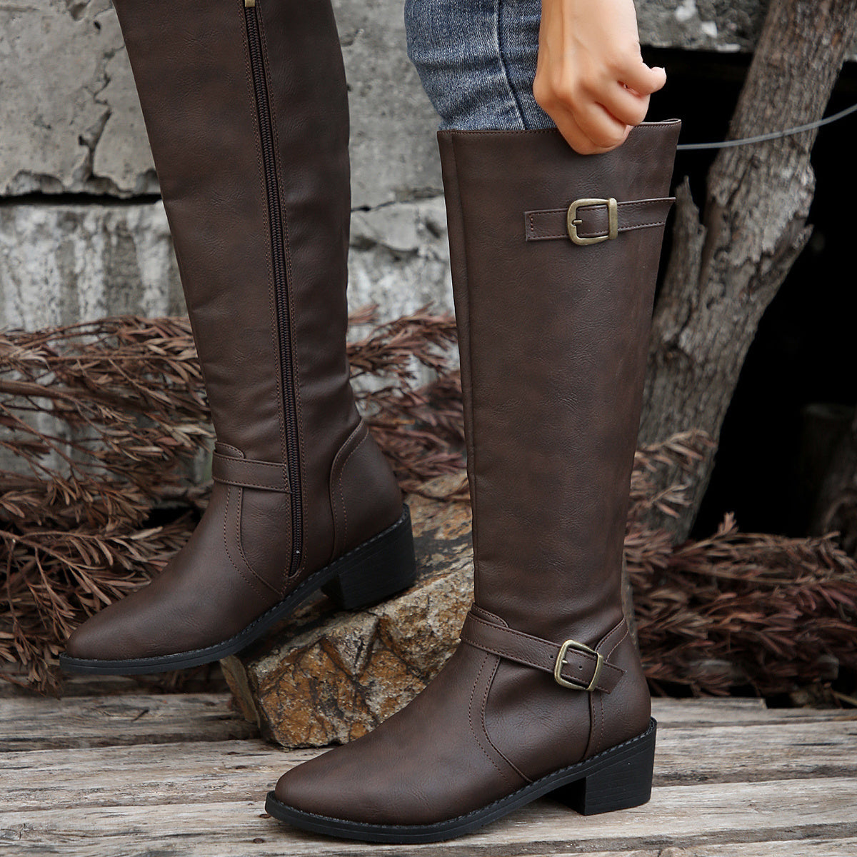 Cassia Knee-High Riding Boots