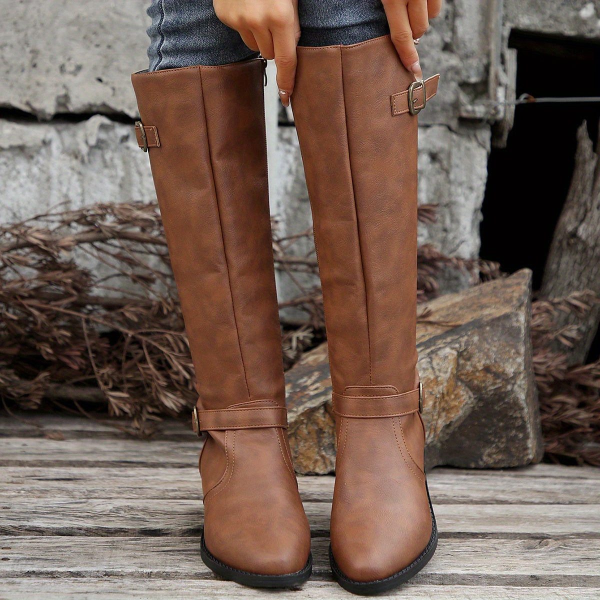 Cassia Knee-High Riding Boots