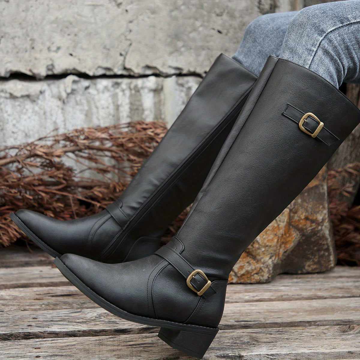 Cassia Knee-High Riding Boots
