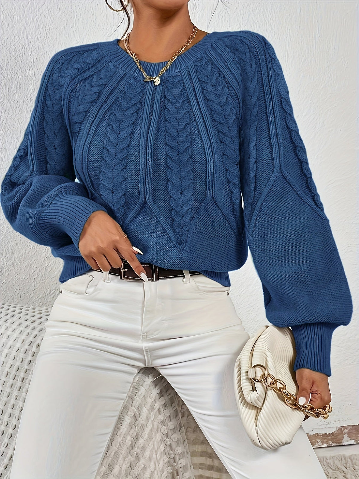 Lisandra Relaxed Cable-Knit Sweater