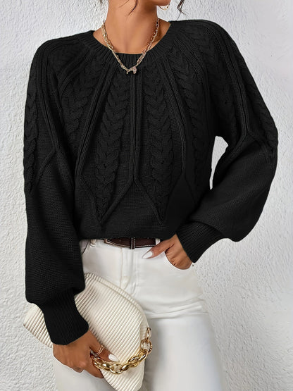 Lisandra Relaxed Cable-Knit Sweater
