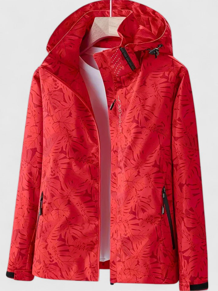 Marina Tropical Print Waterproof Jacket