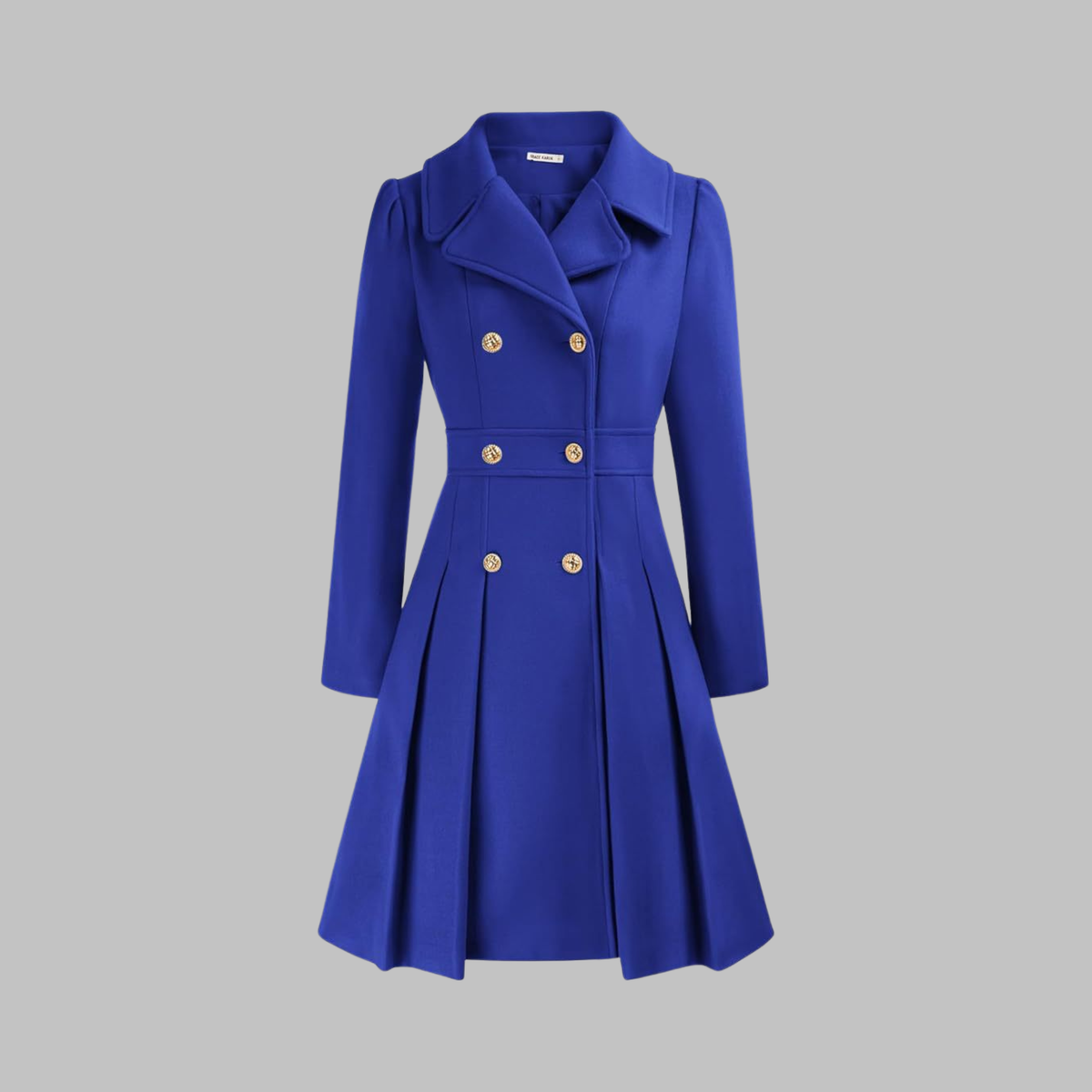 Paloma Fit-and-Flare Double-Breasted Coat