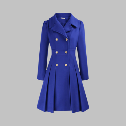 Paloma Fit-and-Flare Double-Breasted Coat
