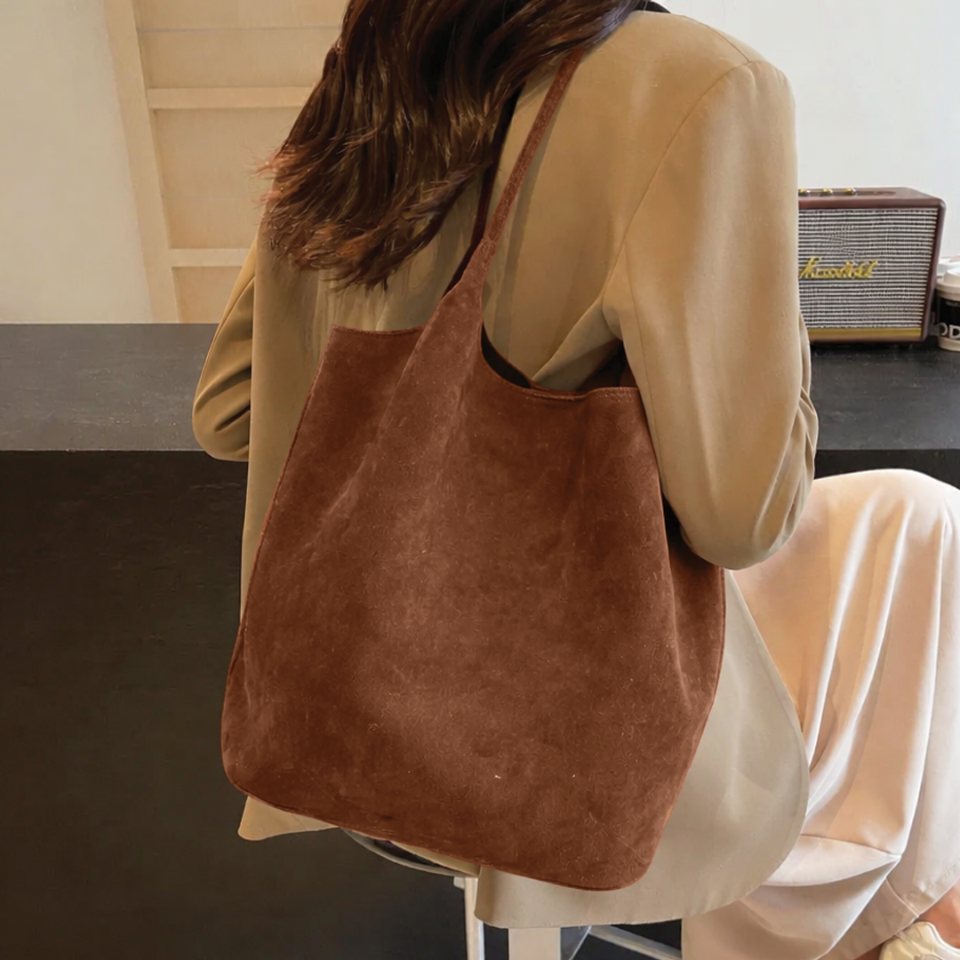 Giselle Suede Tote Bag