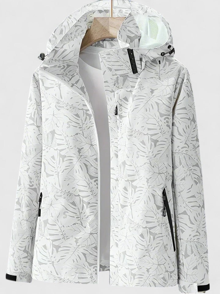 Marina Tropical Print Waterproof Jacket