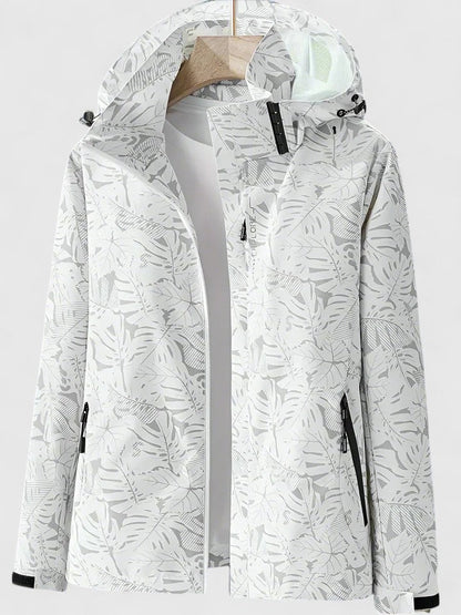 Marina Tropical Print Waterproof Jacket