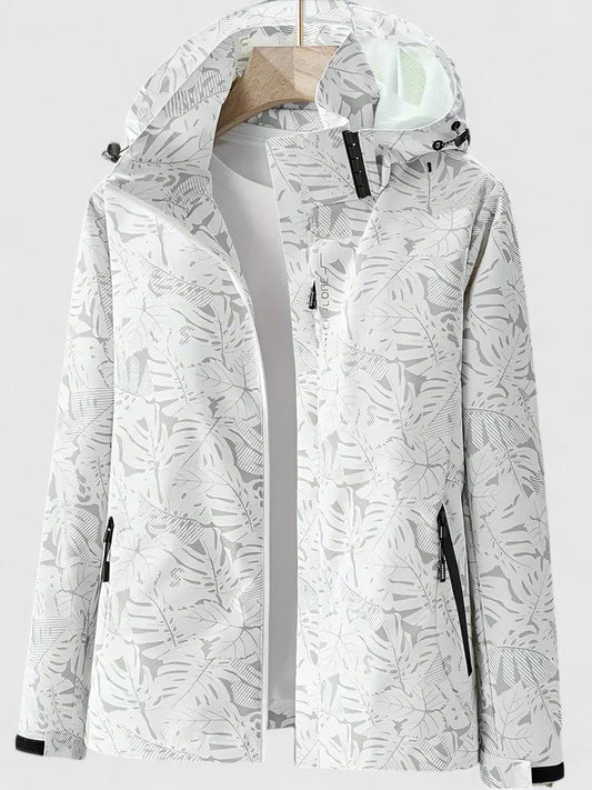 Marina Tropical Print Waterproof Jacket