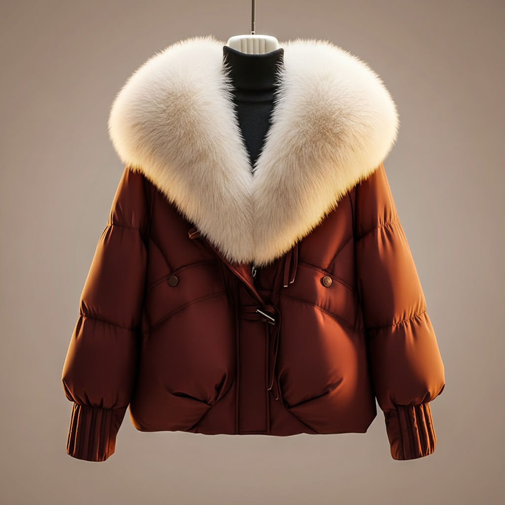 Juliana Faux Fur Collar Puffer Jacket