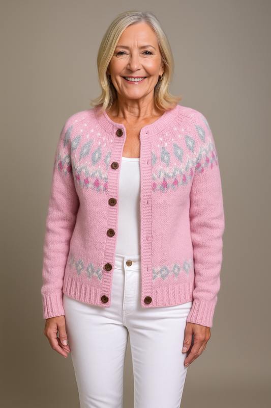 Elsa Pink Comfort Knit Cardigan
