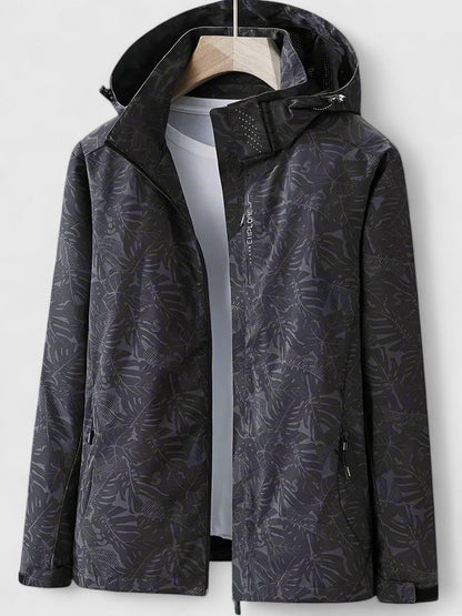 Marina Tropical Print Waterproof Jacket