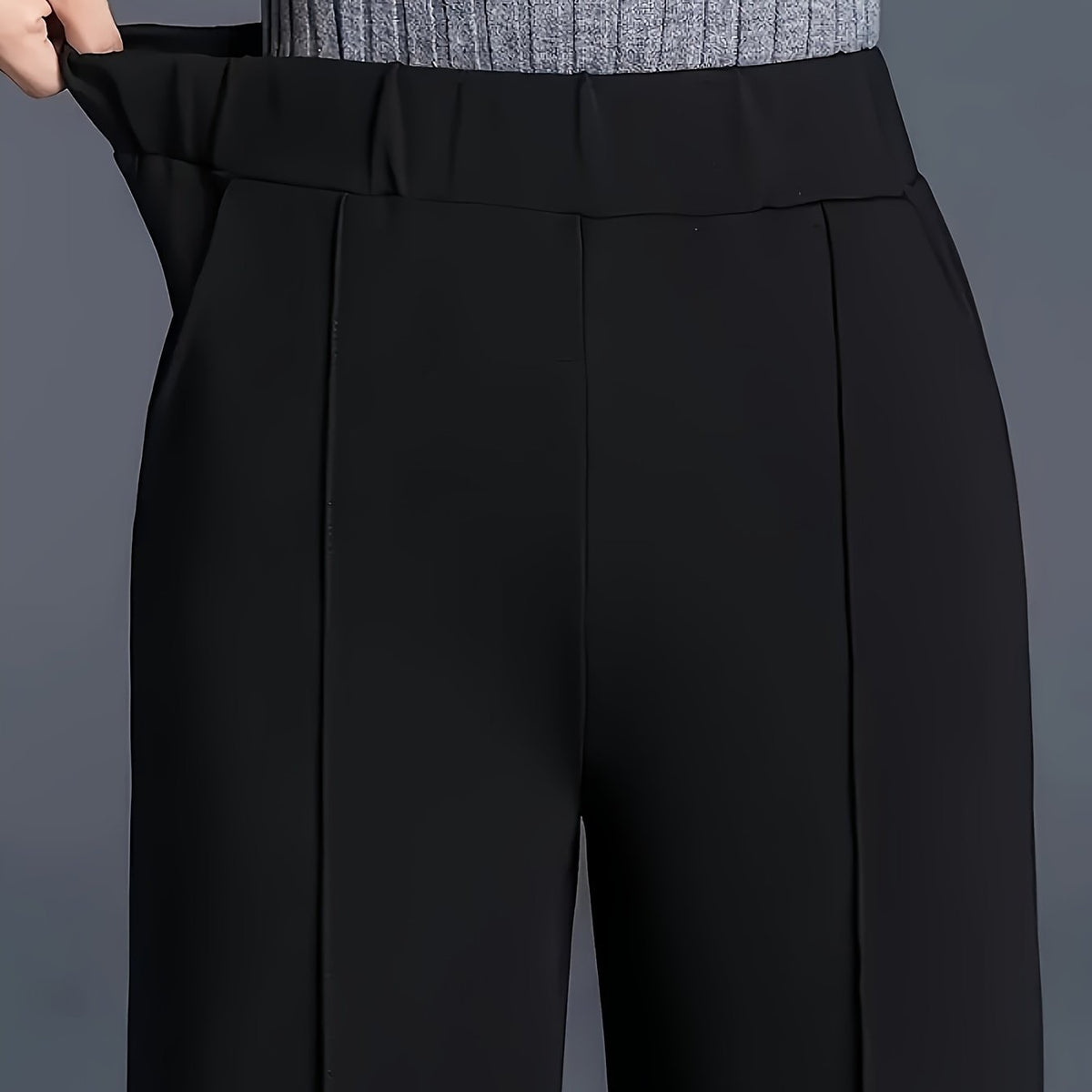 Thalia Comfortable High-Waist Wide-Leg Pants