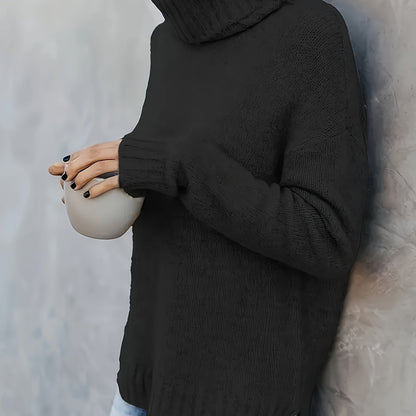 Vespera Cowl Turtleneck Sweater