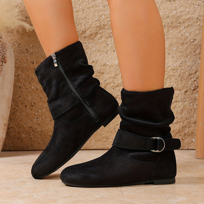 Romina Slouch Buckle Boots