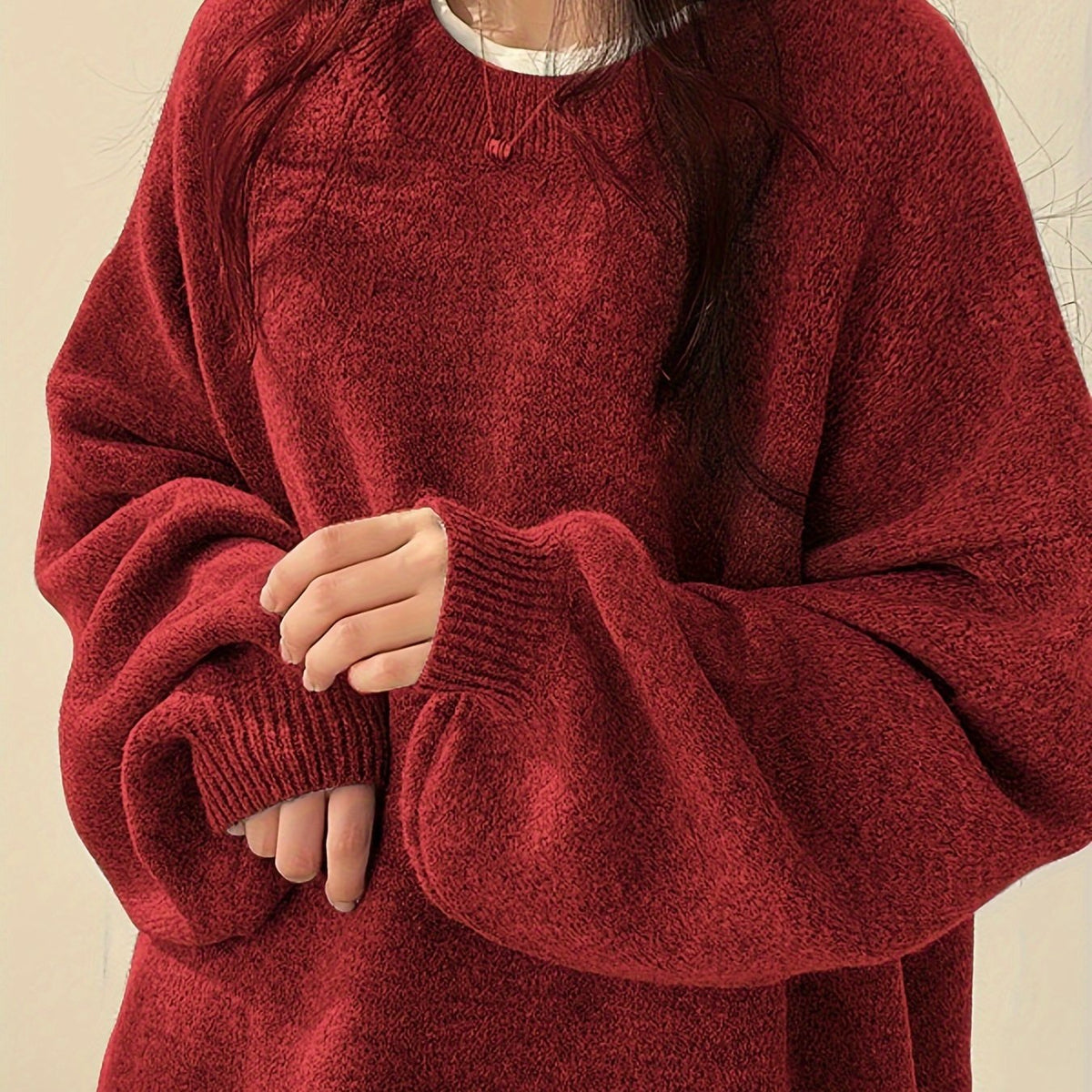 Floriane Oversized Balloon Sleeve Sweater